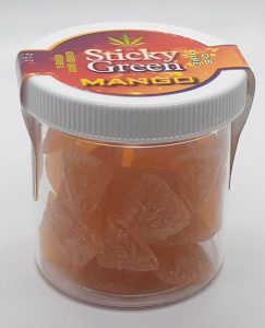Mango Flavor 50mg THC 8 Gummies