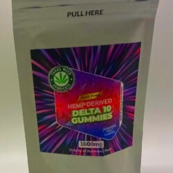 Delta 10 THC Sativa 50mg Gummies 1000mg Per Pouch